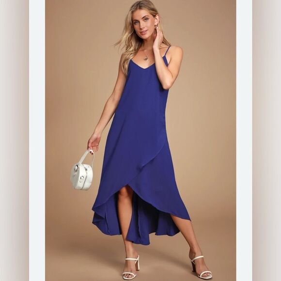 Lulu's Royal Blue High Low Dress NWT - Picture 1 of 6